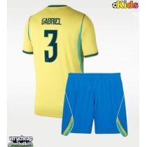 Brazil Gabriel Magalhaes #3 Replica Home Minikit World Cup 2026 Short Sleeve (+ pants)